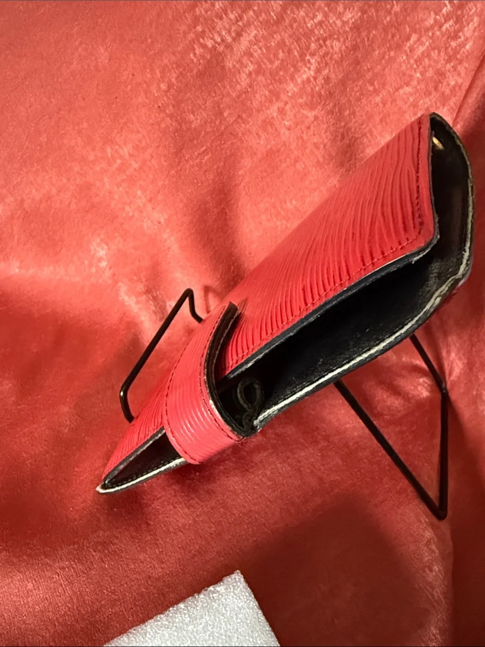 Louis Vuitton Red Epi Leather Agenda Cover with Snap